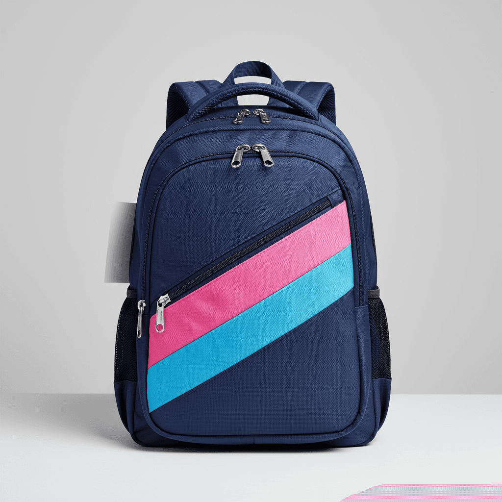 Multi-Color Accent 28L School Backpack